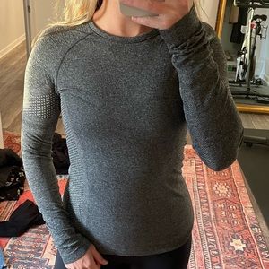 FIGS long sleeve, gray, size S